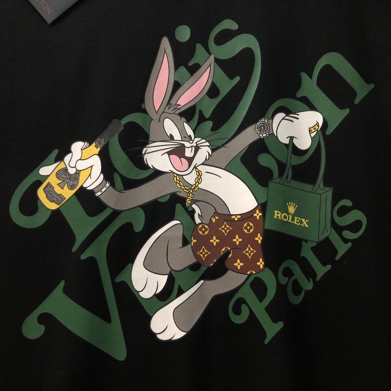 Футболка Louis Vuitton Hare With Rolexes "Black" фото № 7