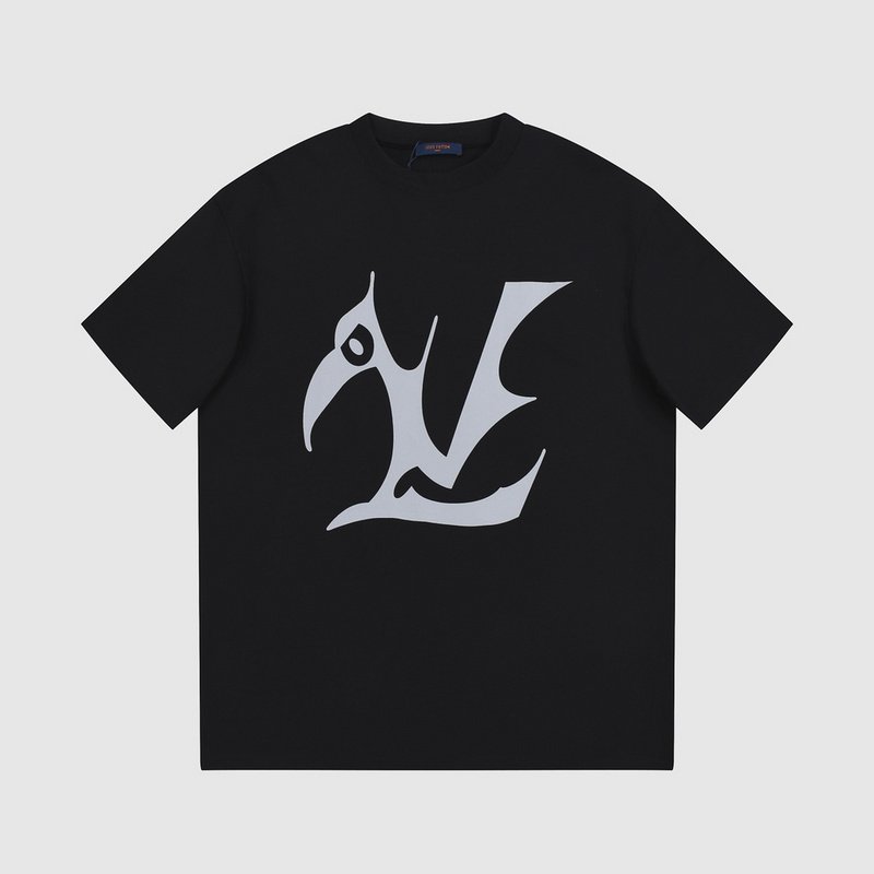 Футболка Louis Vuitton Birds Head Print "Black" фото № 7
