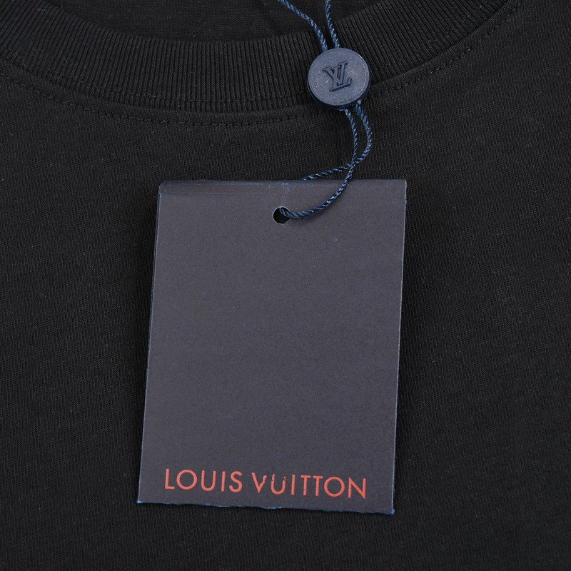 Футболка Louis Vuitton Branded Lock And Key Print "Black" фото № 4
