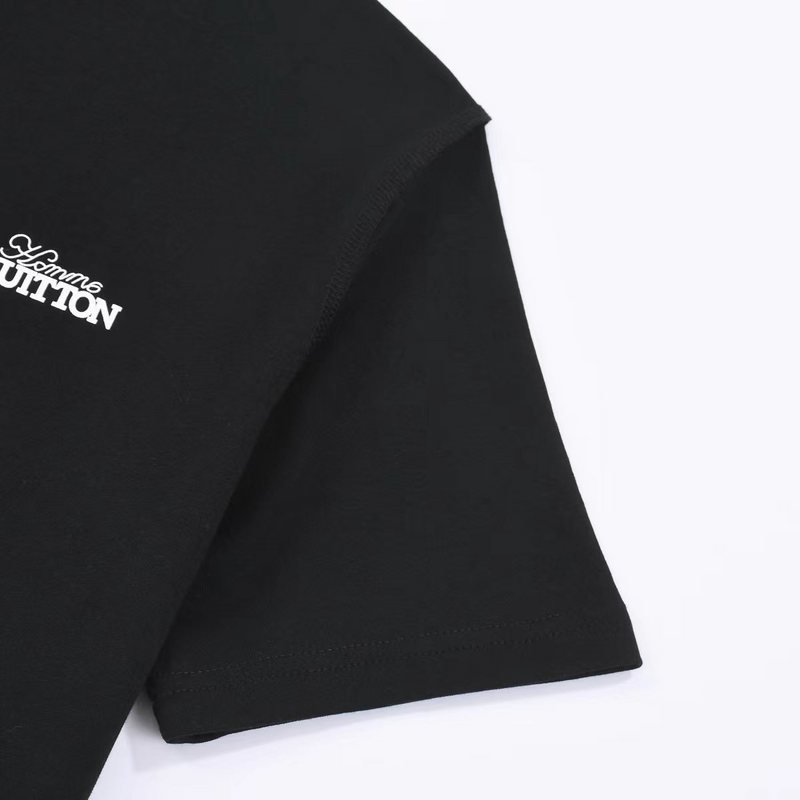 Футболка Louis Vuitton With Text Print On The Side "Black" фото № 7
