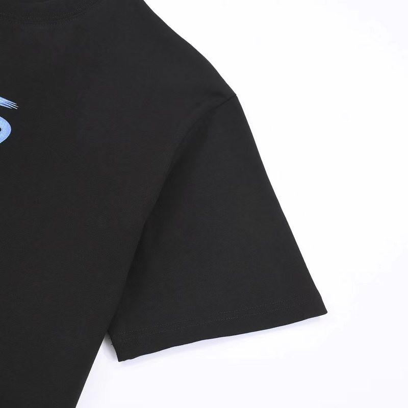 Футболка Louis Vuitton With Blue Graphic Logo "Black" фото № 4