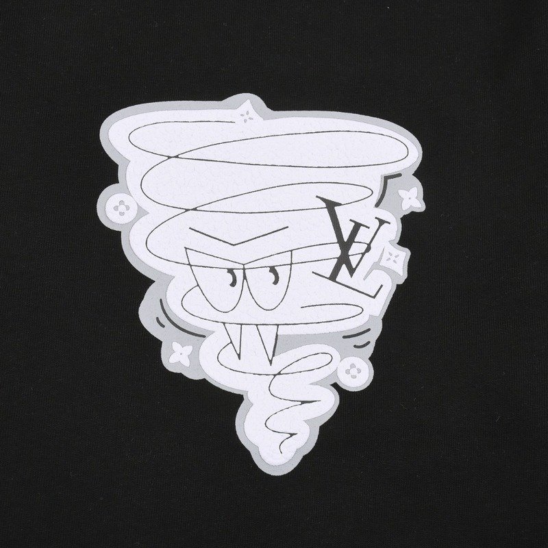 Футболка Louis Vuitton Tornado Print 1854 "Black" фото № 6