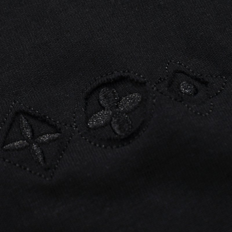 Футболка Louis Vuitton Embroidered Emblems With Logo "Black" фото № 9