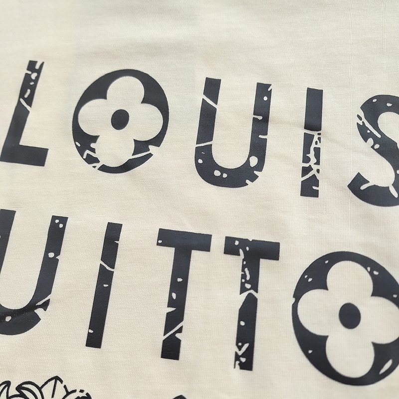 Футболка Louis Vuitton X Chrome Hearts With Logos "White" фото № 3