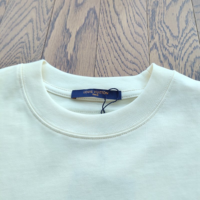 Футболка Louis Vuitton X Chrome Hearts With Logos "White" фото № 7