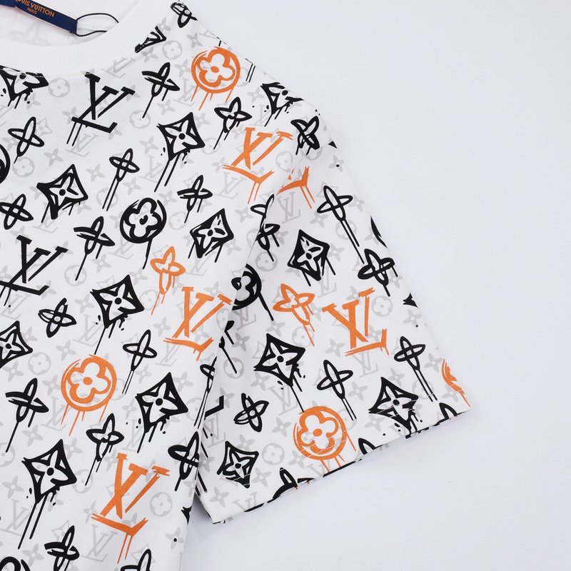 Футболка Louis Vuitton With Monogram Pattern "White" фото № 3