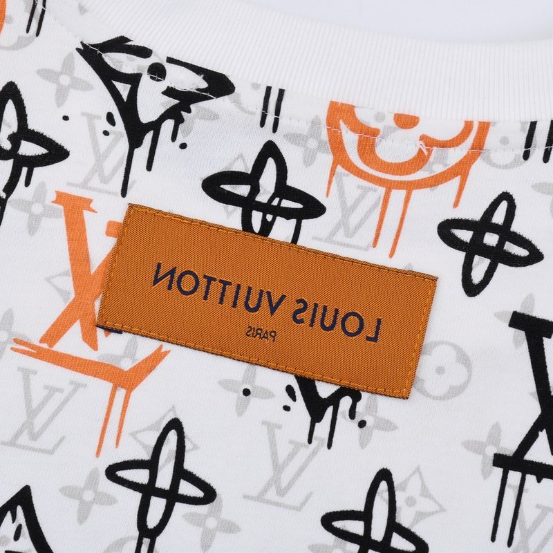 Футболка Louis Vuitton With Monogram Pattern "White" фото № 7