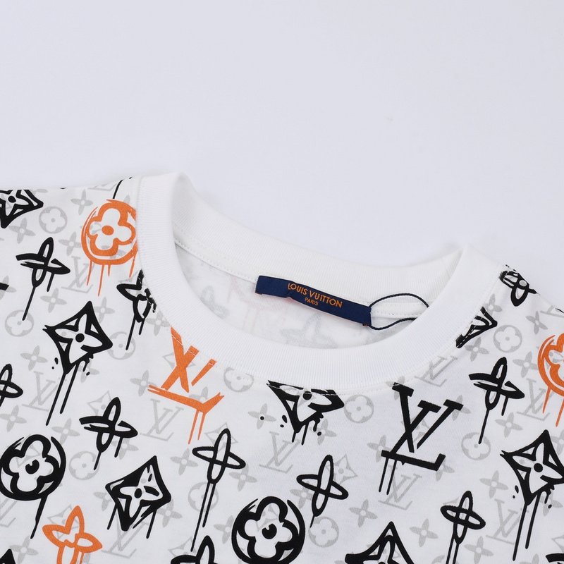 Футболка Louis Vuitton With Monogram Pattern "White" фото № 6