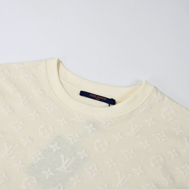 Футболка Louis Vuitton Print With Brand Logos "Cream" фото № 2