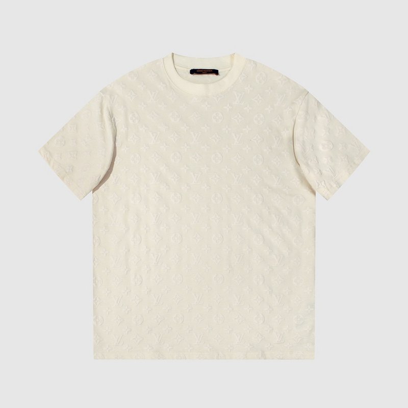 Футболка Louis Vuitton Print With Brand Logos "Cream" фото № 7