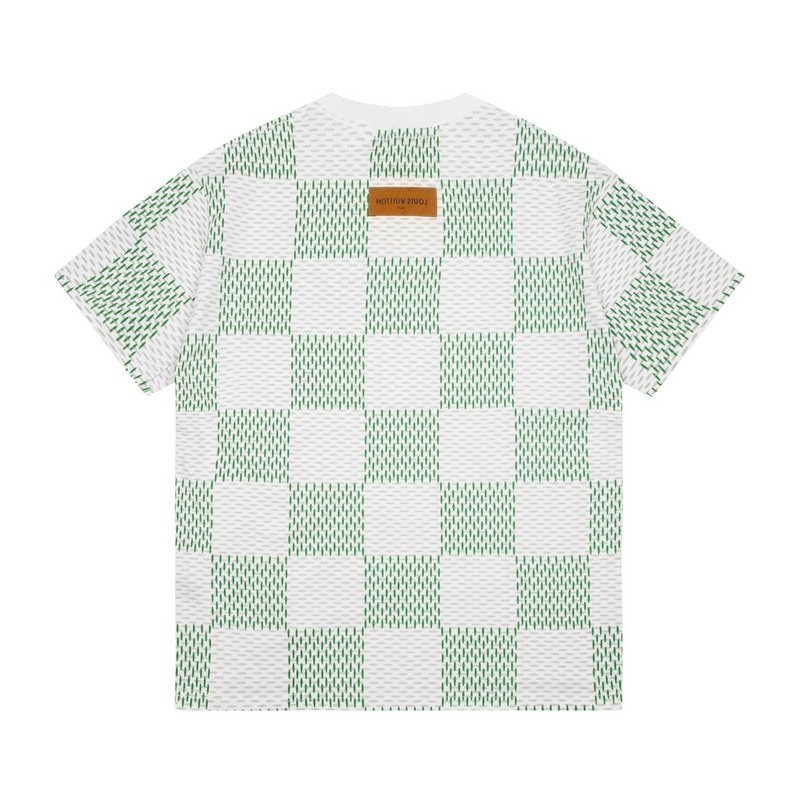 Футболка Louis Vuitton Chess Order "White/Green" фото № 3