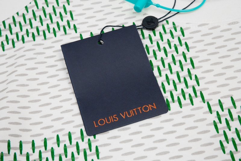 Футболка Louis Vuitton Chess Order "White/Green" фото № 4