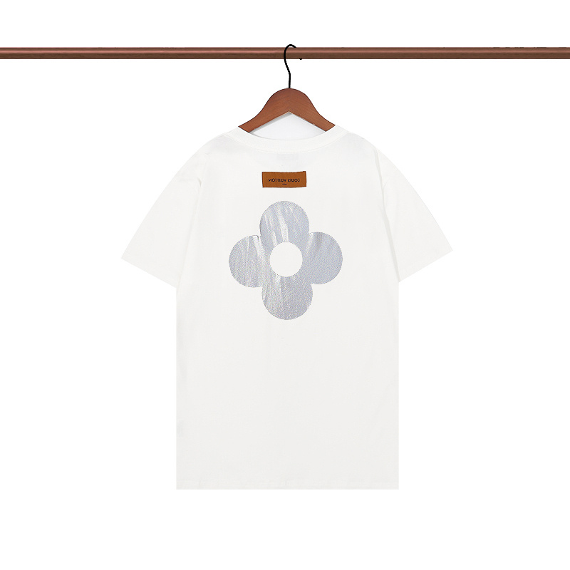 Футболка Louis Vuitton Reflective Flower Print "White" фото № 2