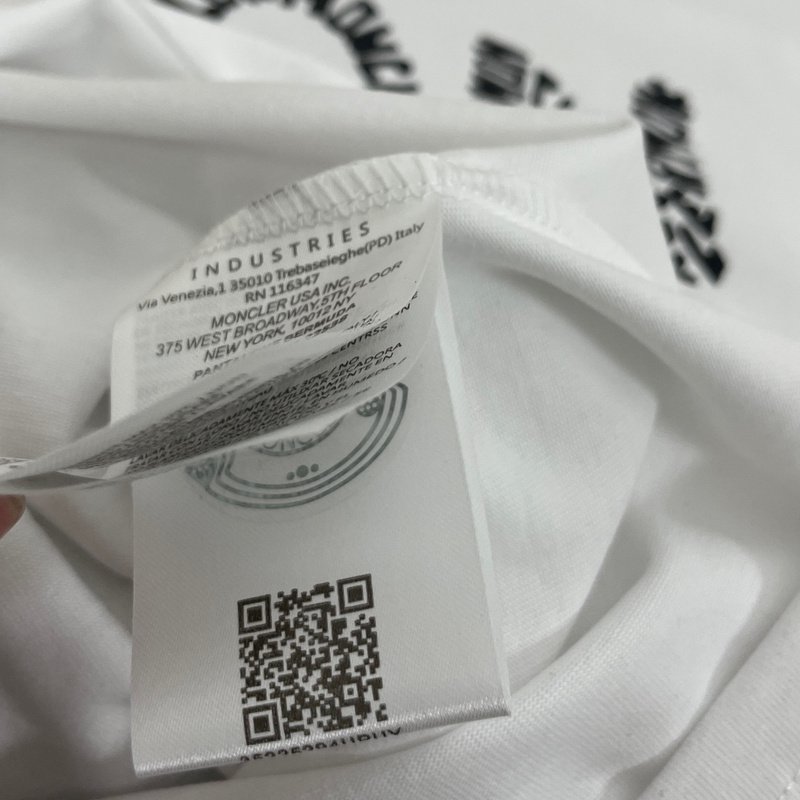 Футболка Moncler Logo From Text "White" фото № 7