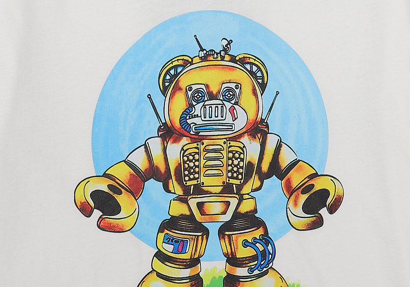 Футболка Moschino Robot "White" фото № 4