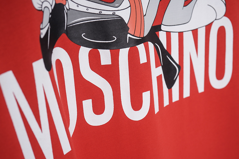 Футболка Moschino Rabbit With Carrot On The Logo "Red" фото № 8
