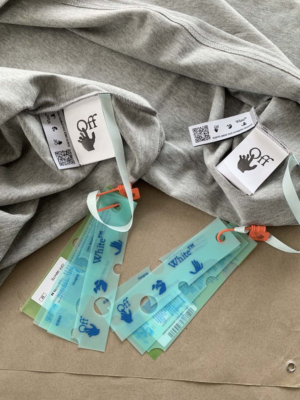 Футболка Off White Four Faces - Print "Gray" фото № 8