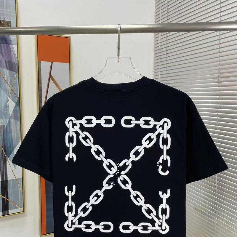 Футболка Off White Logo Made By Chains "Black" фото № 7