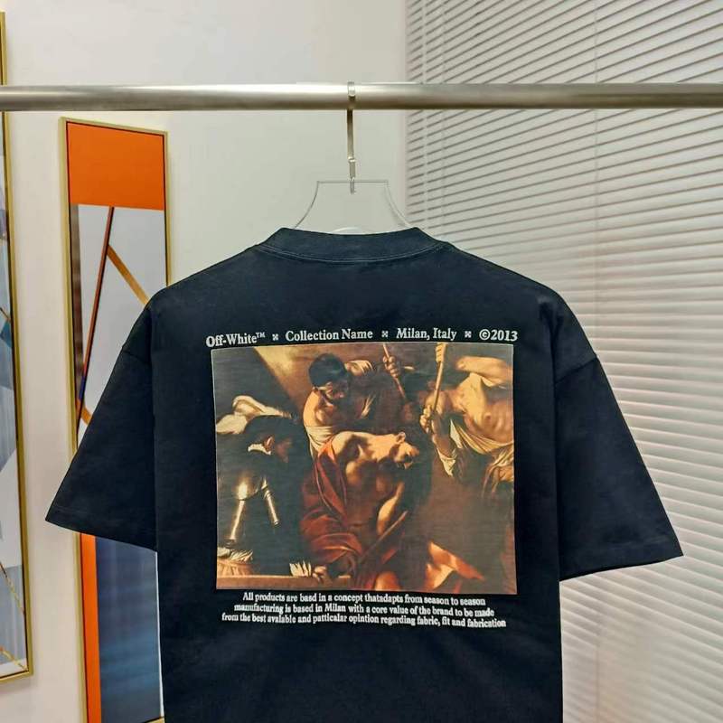 Футболка Off White Picture "Black" фото № 7