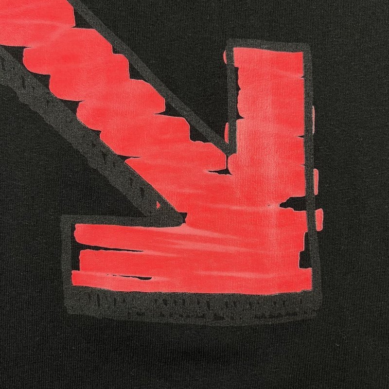 Футболка Off White Logo With Red Color "Black" фото № 5