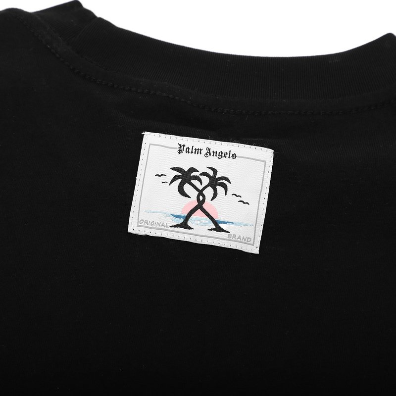 Футболка Palm Angels Tropical Sunset "Black" фото № 5