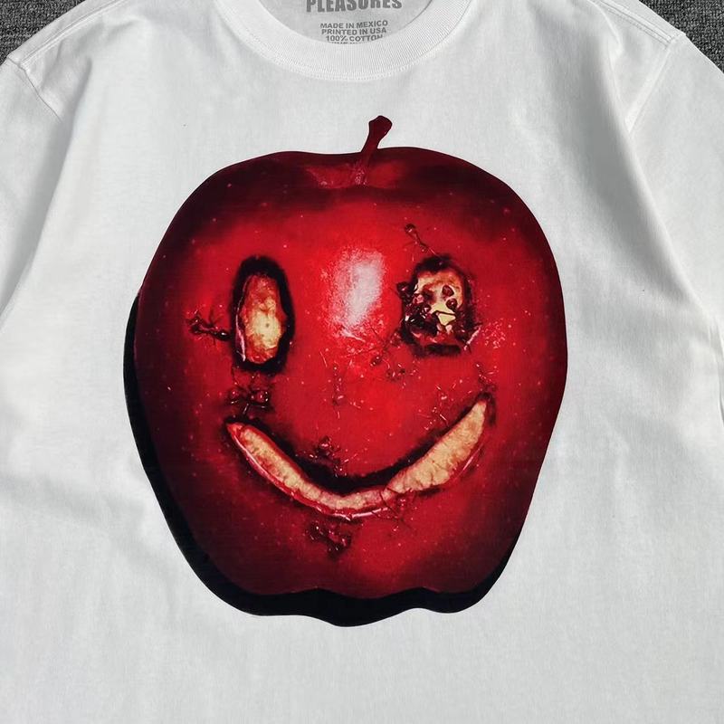 Футболка Pleasures Smiling Apple "White" фото № 5