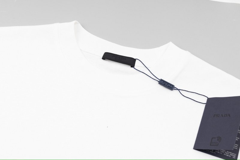 Футболка Prada With Tin Logo "White" фото № 9