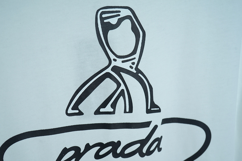 Футболка Prada Coming With Logo "White" фото № 7