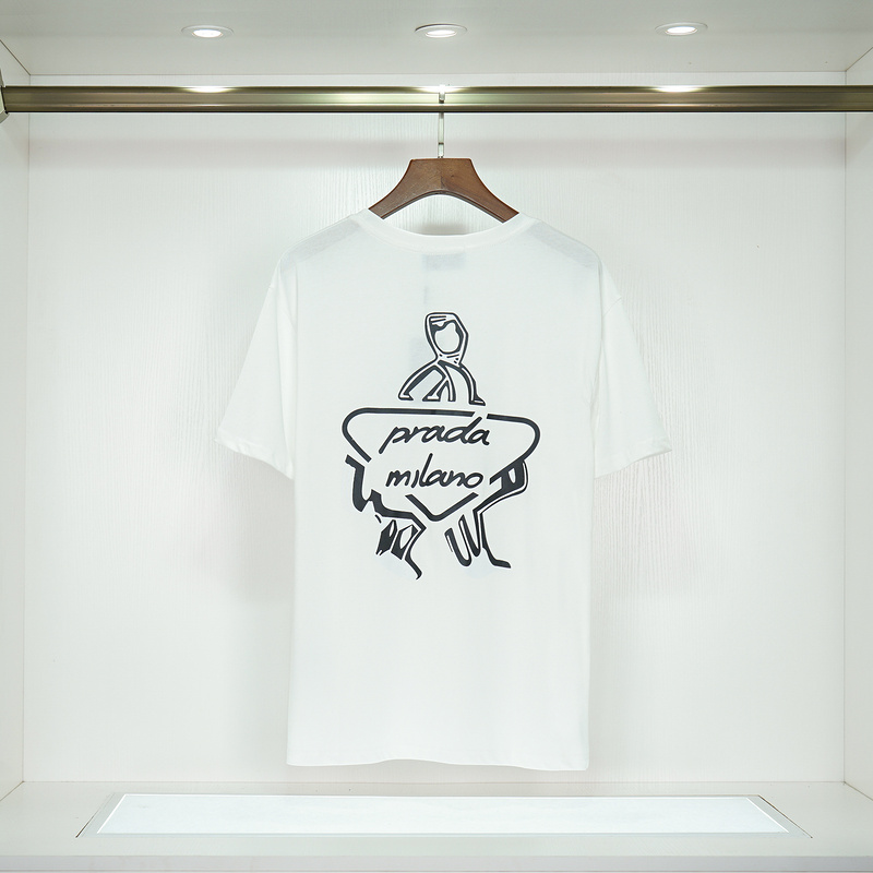 Футболка Prada Coming With Logo "White" фото № 5