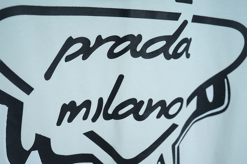 Футболка Prada Coming With Logo "White" фото № 2