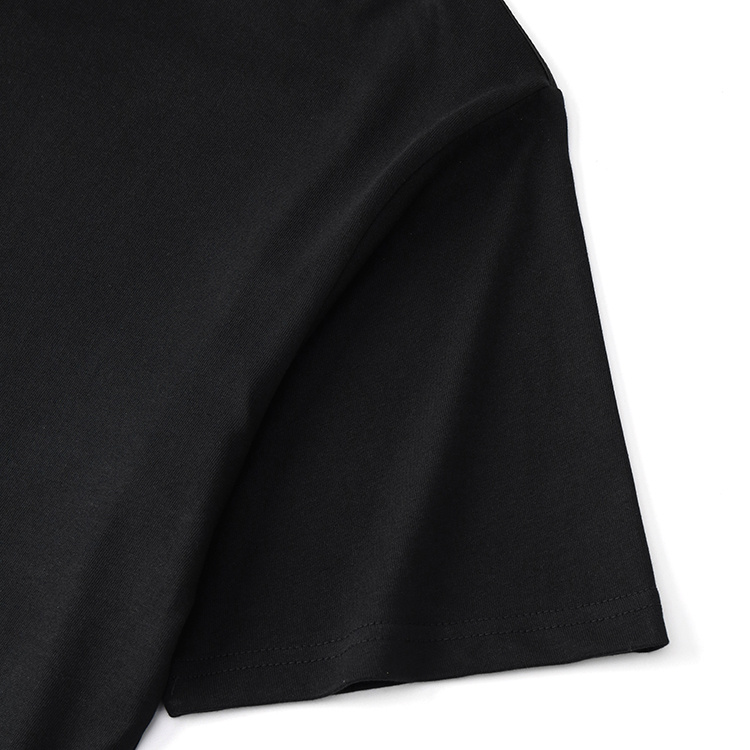 Футболка Prada With A Triangular Logo Made Of Rhinestones "Black" фото № 5