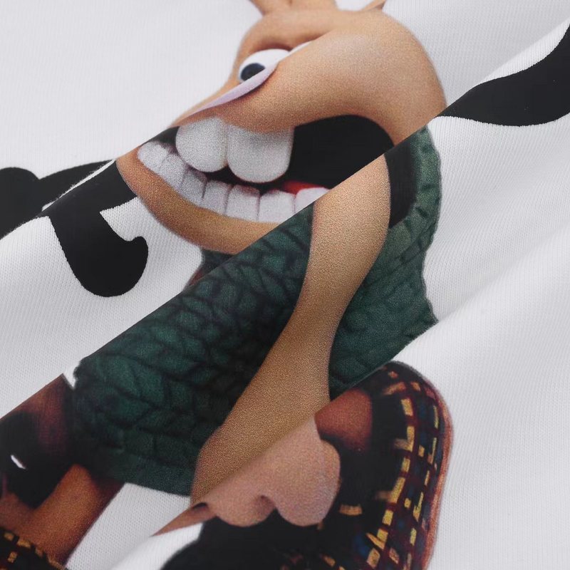 Футболка Prada Print Of Walking Rabbit "White" фото № 4