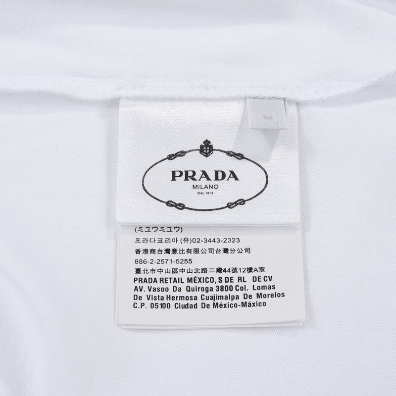 Футболка Prada With Logo Filled With Water "White" фото № 8