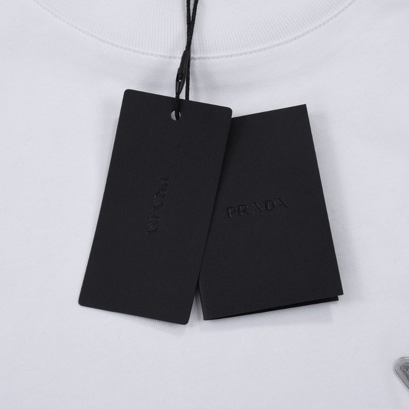 Футболка Prada With Logo Filled With Water "White" фото № 4