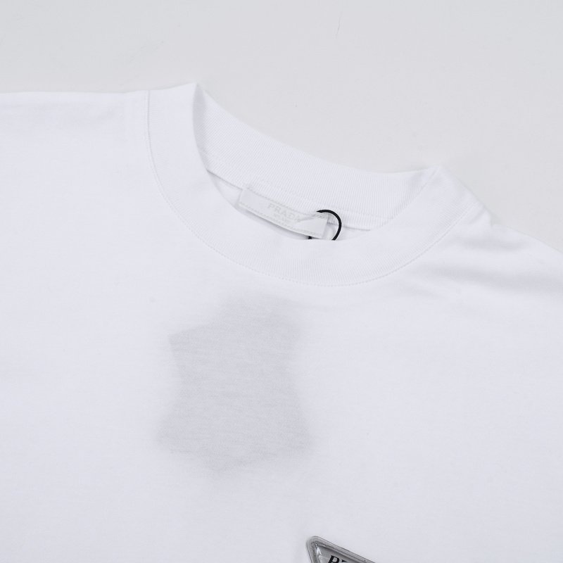 Футболка Prada With Logo Filled With Water "White" фото № 7