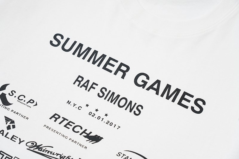 Футболка Raf Simons Summer Games "White" фото № 4