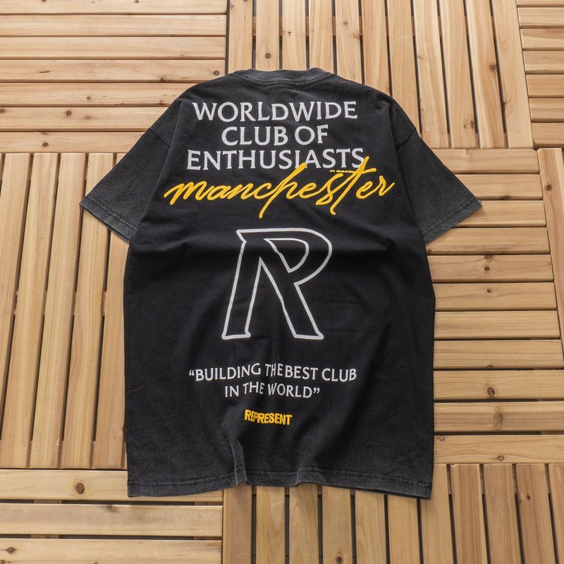 Футболка Represent Lettering All Over The Back "Black" фото № 2