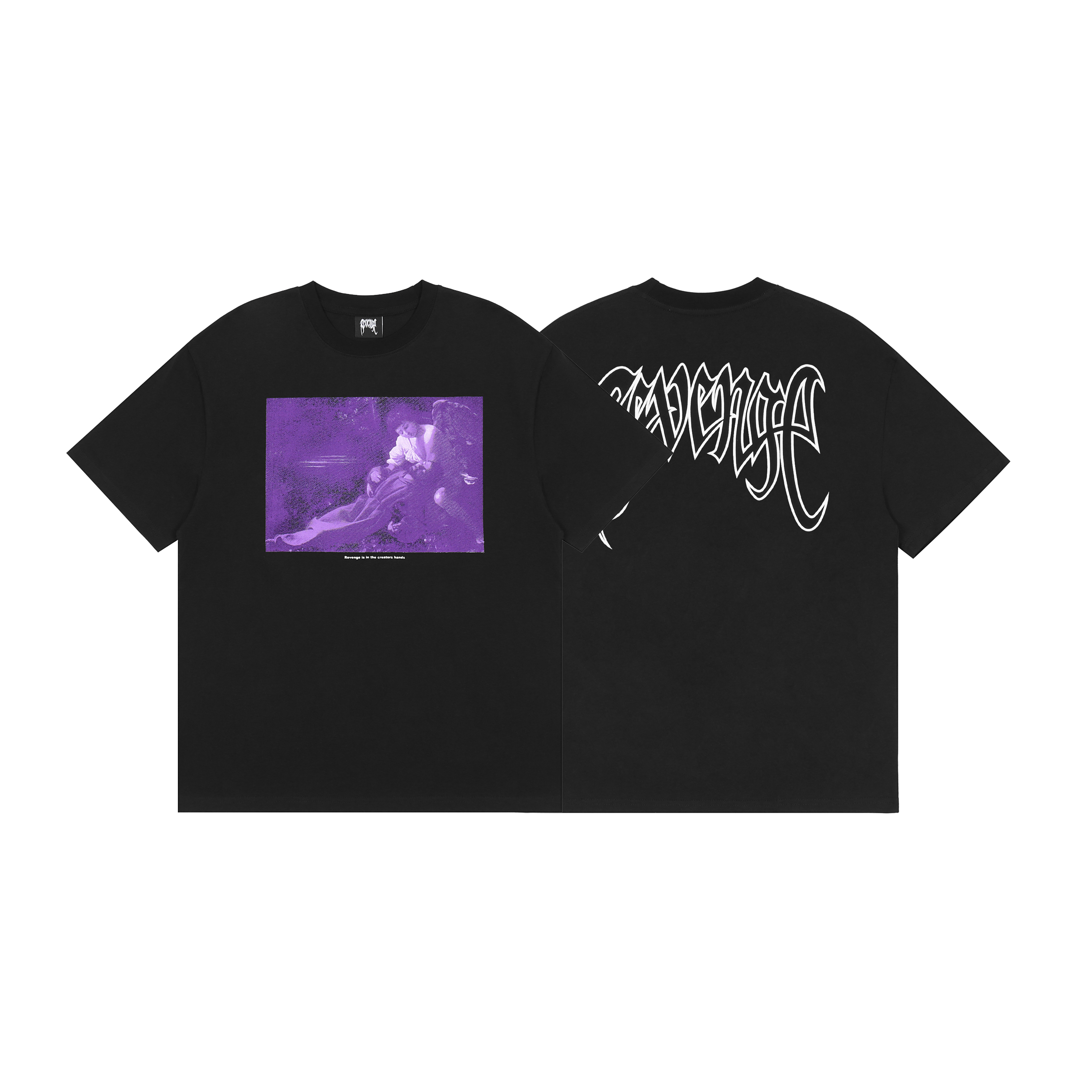 Футболка Revenge The Creators Hands Violet "Black" фото № 7