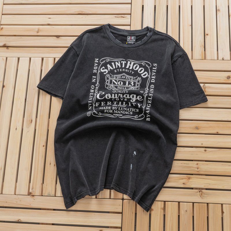 Футболка Saint Michael By Angels And Devils "Black" фото № 2