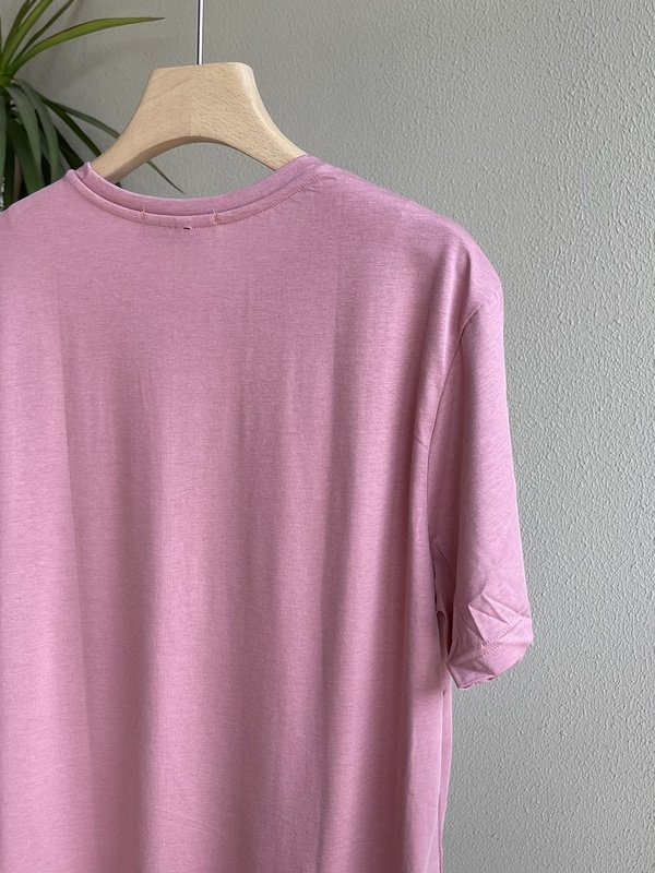 Футболка Stone Island With Black Patch "Pink" фото № 4