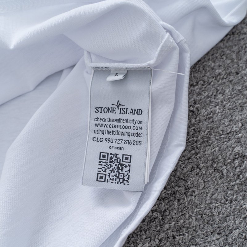 Футболка Stone Island Ripple "White" фото № 4