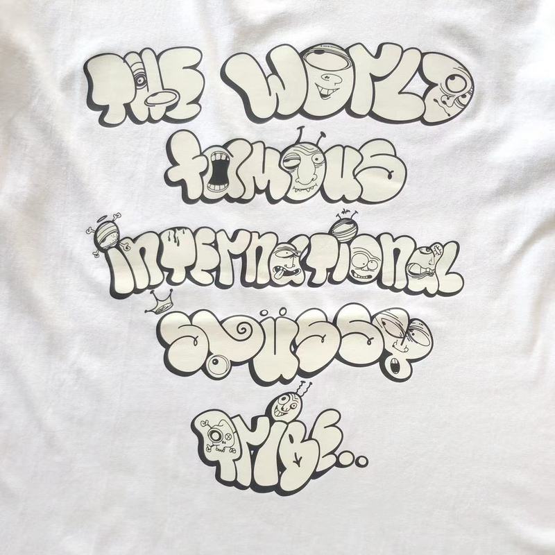 Футболка Stussy Inscription The World Famous International Stussy Tribe "White" фото № 3