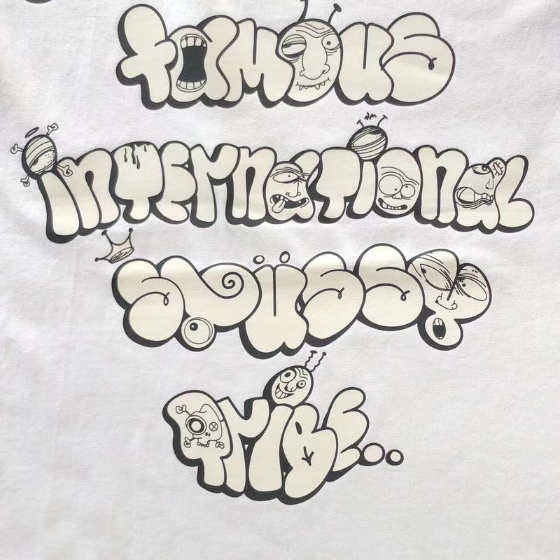 Футболка Stussy Inscription The World Famous International Stussy Tribe "White" фото № 5