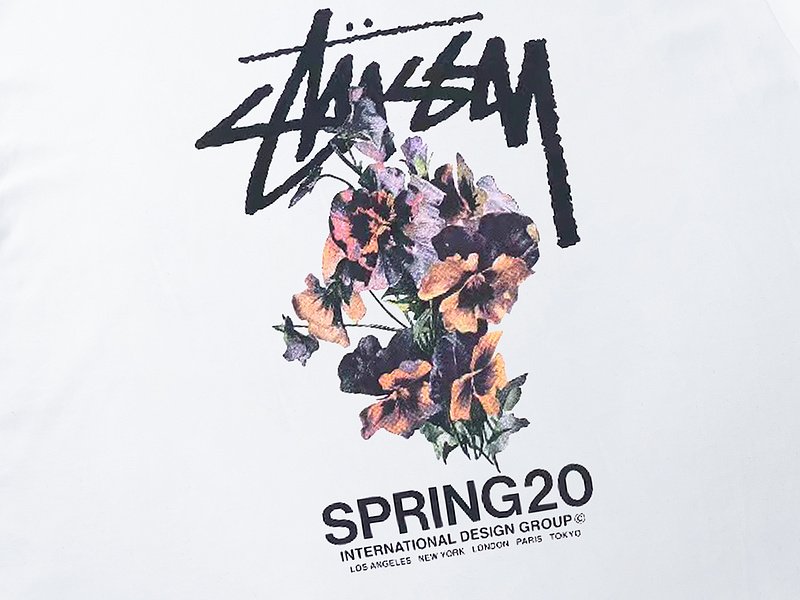 Футболка Stussy Spring "White" фото № 3