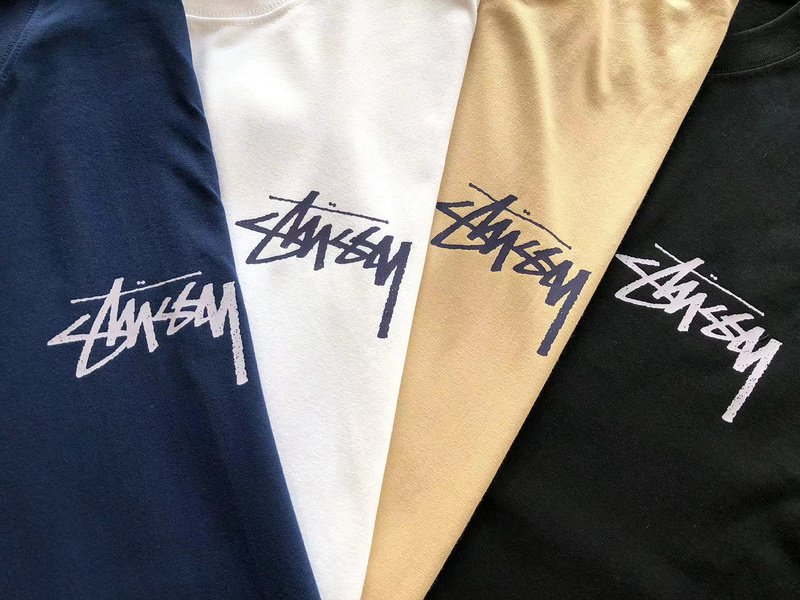 Футболка Stussy Wolf With Playing Card Inside Circle "White" фото № 4