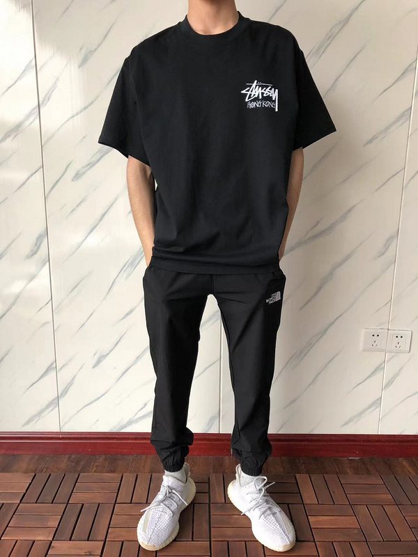 Футболка Stussy Logo And Inscription Hong Kong "Black" фото № 7