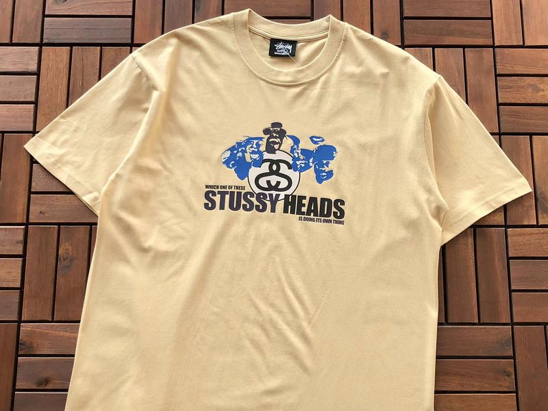 Футболка Stussy Letter With Mirror Image In Circle And Inscription "Brown" фото № 2