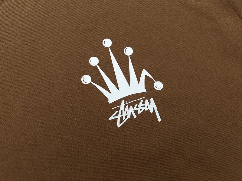Футболка Stussy The Fools Crown "Brown" фото № 6