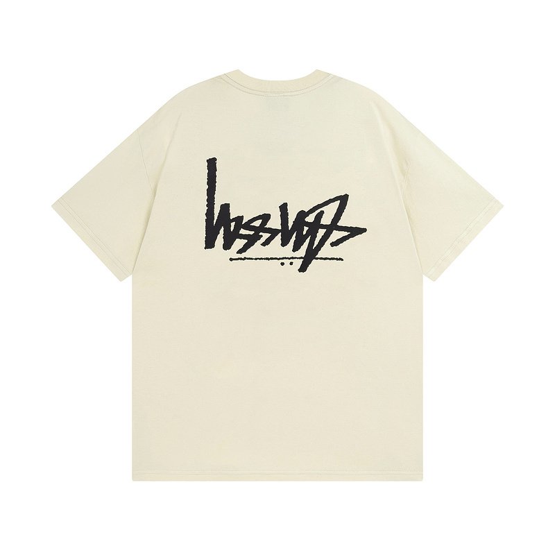 Футболка Stussy The Text Is The Opposite "Cream" фото № 7