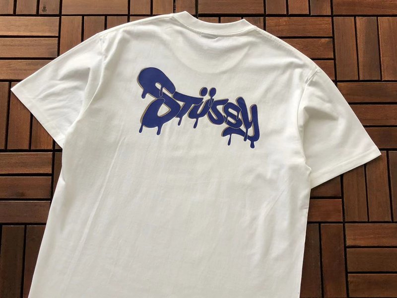 Футболка Stussy Inscription With Spreading Letters "White" фото № 3